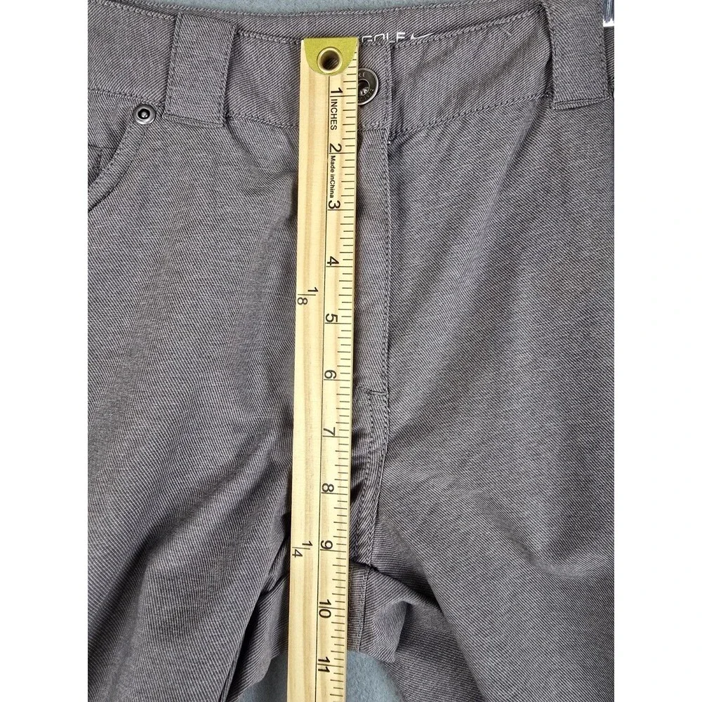 Nike Dri-FIT Golf Pants Women 12 Gray Slim Fit Stretch Athletic Performance Wear